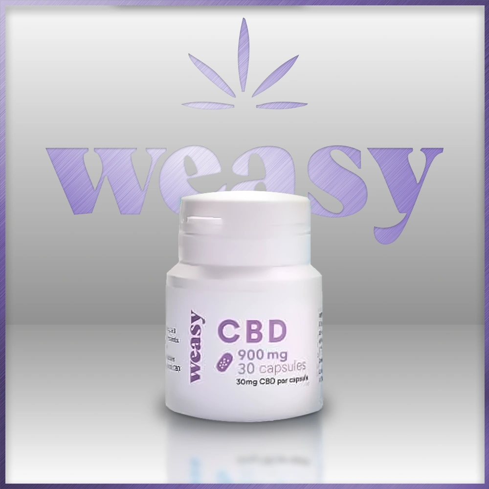 PanaCBD, Weasy, Gélules, 900mg, CBD, 30mg par gélule
