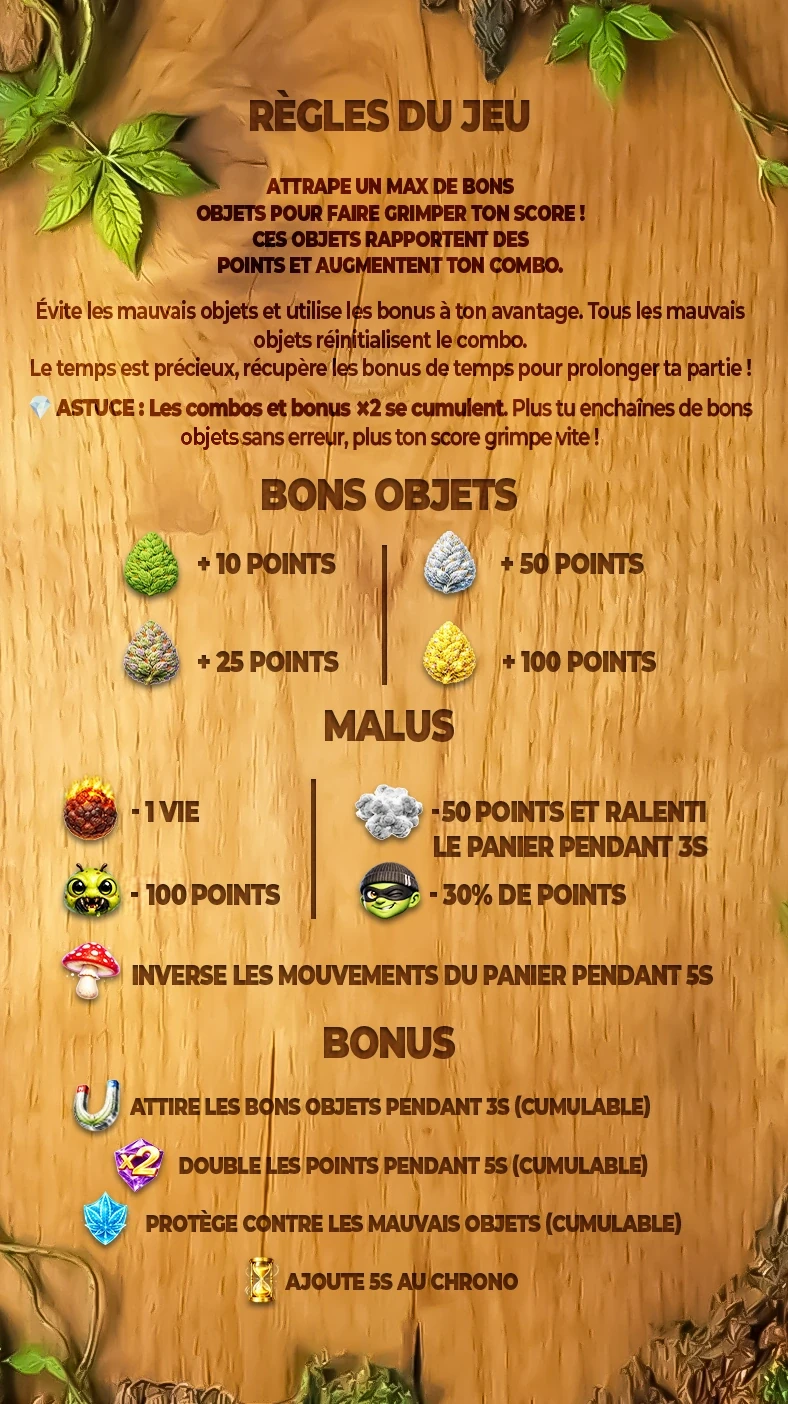 Règles raining buds